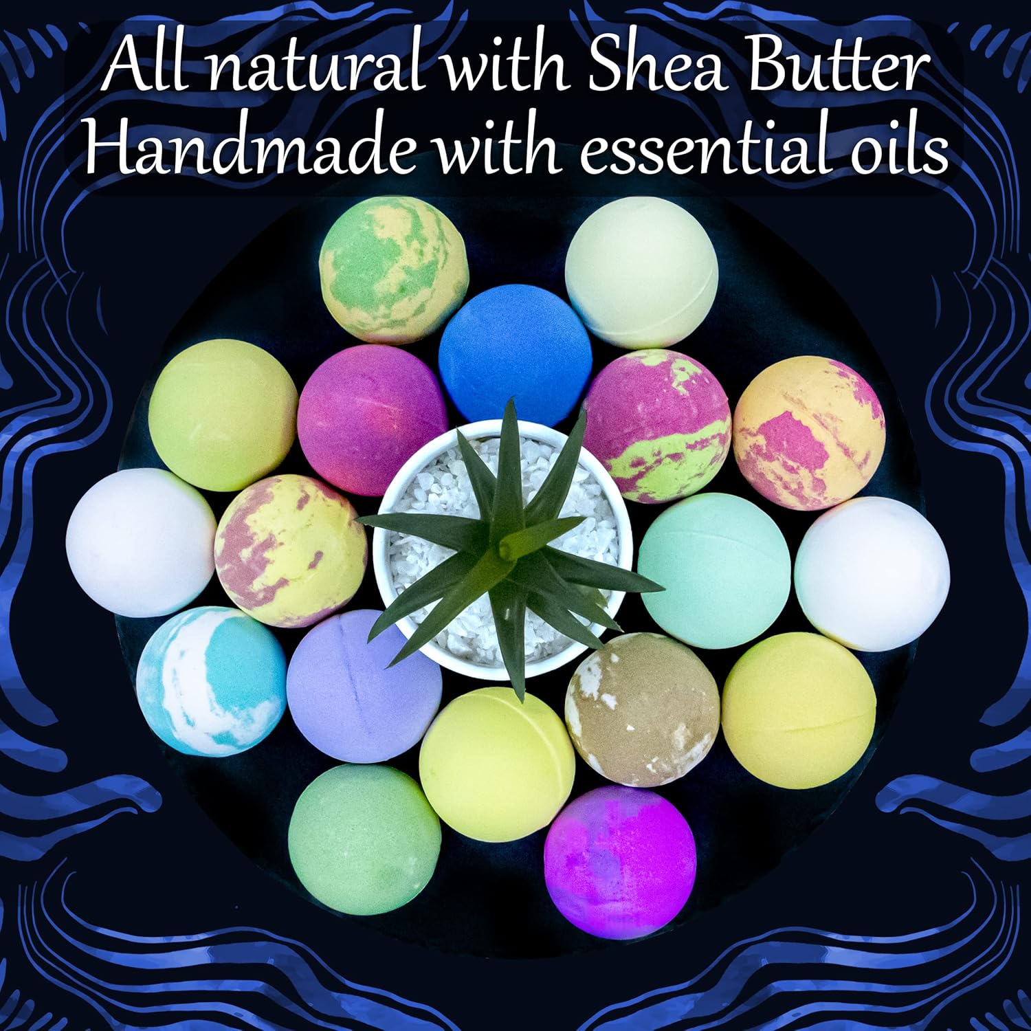 all natural with shea butter handmade with essentail oils